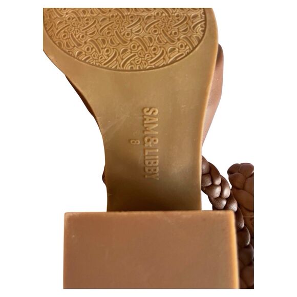 Sam & Libby Womens Sutton Adjustable Ankle Strap Sandal Dark Brown Size 8 NEW - Picture 12 of 13